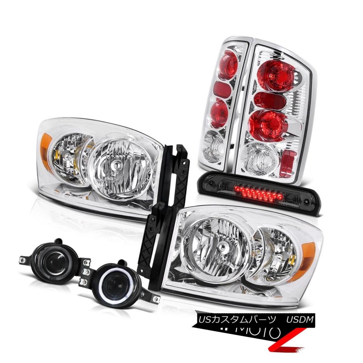 ヘッドライト Crystal Headlamps Brake Lamps Foglamps High Stop LED Smoke 2006 Dodge Ram SLT クリスタルヘッドランプブレーキランプフォグランプハイストップLEDスモーク2006ダッジラムSLT 【並行輸入品】