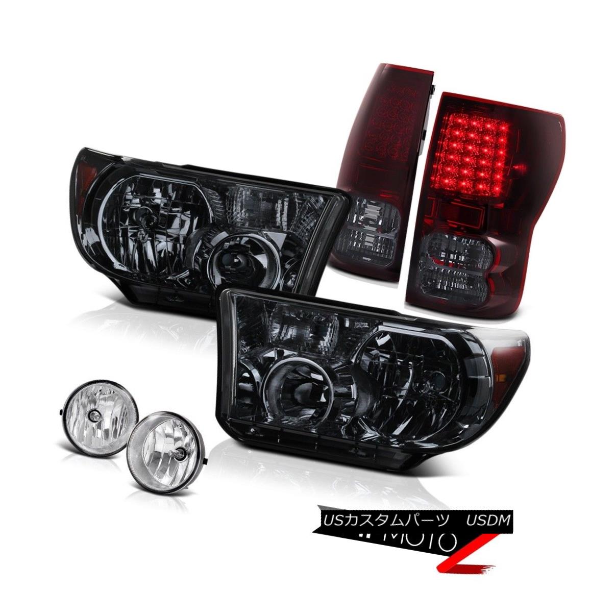 ヘッドライト 07-2013 Toyota Tundra Smoke Tinted Diamond Headlight+Led Tail Light+Fog Lamp 07-2013トヨタ・トンドラ・スモーク・ティンテッド・ダイヤモンドヘッドライト+テールライト+フォグランプ 【並行輸入品】