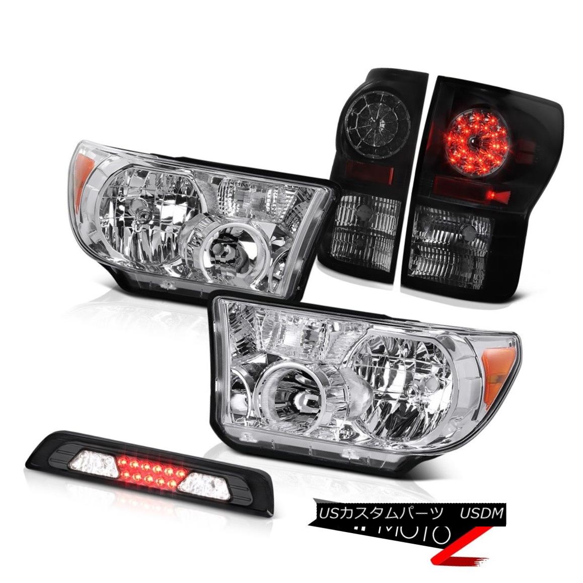 ヘッドライト 07-13 Toyota Tundra SR5 Headlamps Smokey Roof Cab Light Tail Brake Lights LED 07-13トヨタトンドラSR5ヘッドライトスモーキールーフキャブライトテールブレーキライトLED 【並行輸入品】