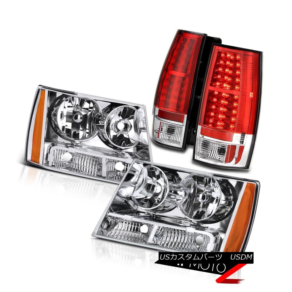 ヘッドライト Factory Syle Headlights Headlamps Chevrolet Tahoe Suburban Red LED Tail Lights 工場スタイルヘッドライトヘッドランプシボレータホ郊外レッドLEDテールライト 【並行輸入品】
