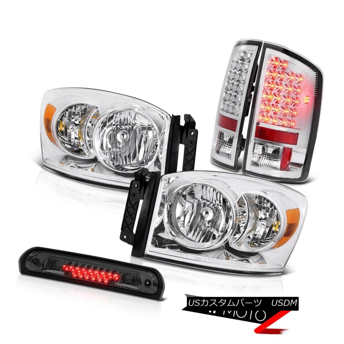 ヘッドライト Chrome Headlights Tail Lamps Roof Stop LED Cargo Cab 2007-2008 Dodge Ram 3500 クロームヘッドライトテールランプルーフストップLED Cargo Cab 2007-2008ダッジラム3500 【並行輸入品】