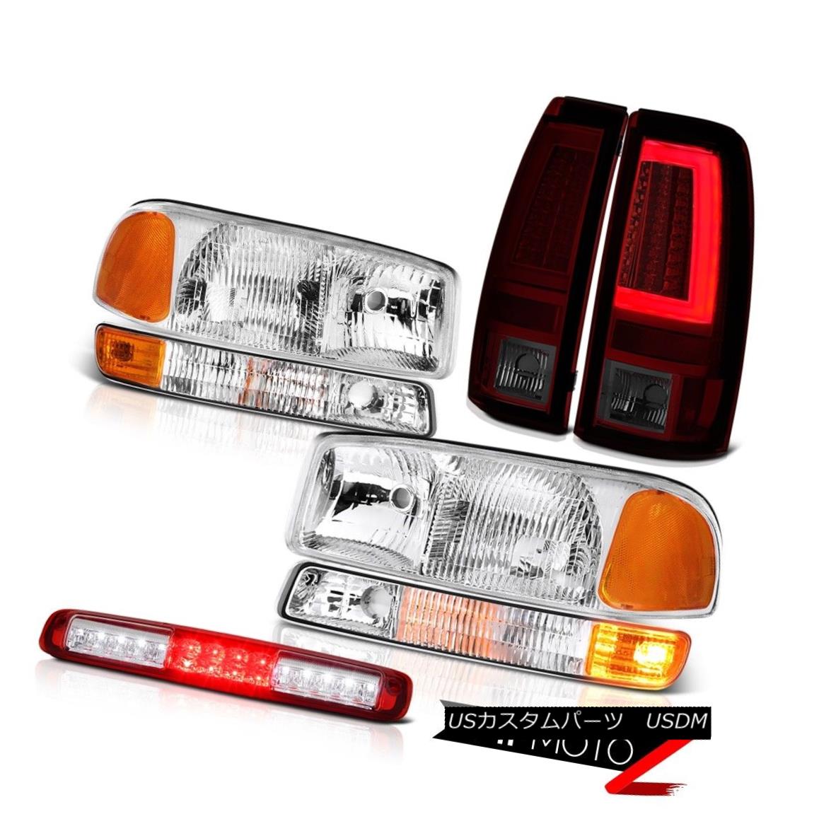 ヘッドライト 99-06 Sierra SLT Headlamps Corner Tail Lights Red High Stop Lamp Factory Style 99-06 Sierra SLTヘッドランプコーナーテールライトレッドハイストップランプ工場風 【並行輸入品】