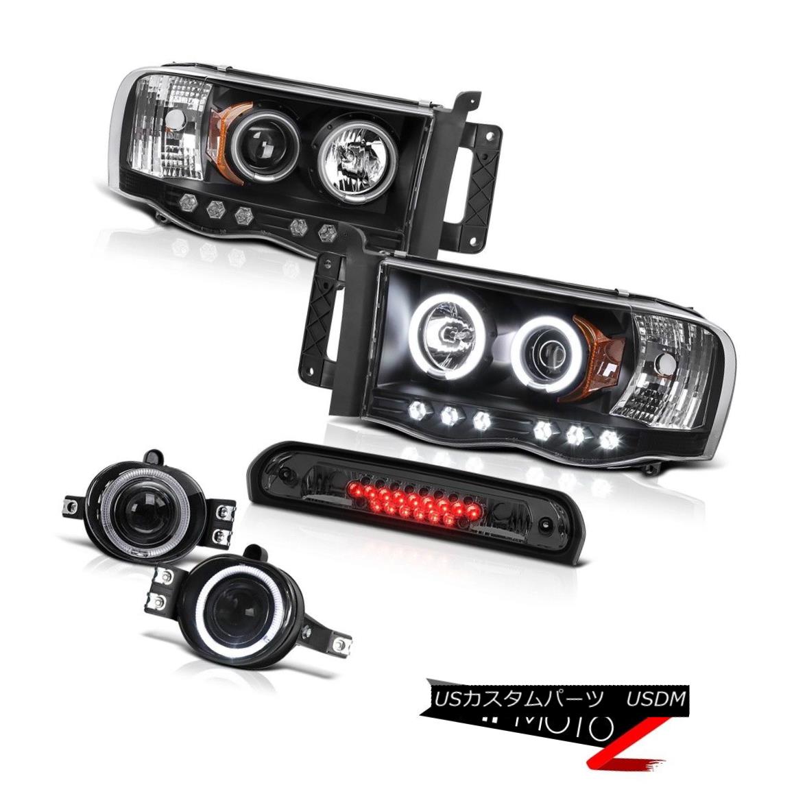 ヘッドライト C.C.F.L Angel Eye Headlights Foglamps Smoke Third Brake LED 02 03 04 05 Ram 2500 C.C.F.LエンジェルアイヘッドライトフォグランプスモークサードブレーキLED 02 03 04 05 Ram 2500 【並行輸入品】