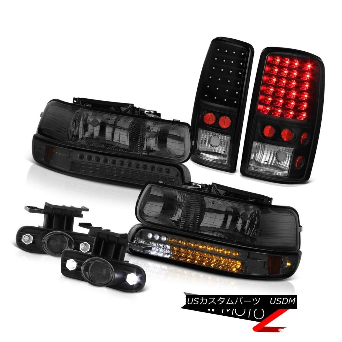 ヘッドライト 00 01 02 03 04 05 06 Tahoe Headlights LED Black Taillights Projector Smoke Fog 00 01 02 03 04 05 06タホーヘッドライトLEDブラックテールライトプロジェクタースモークフォグ 【並行輸入品】