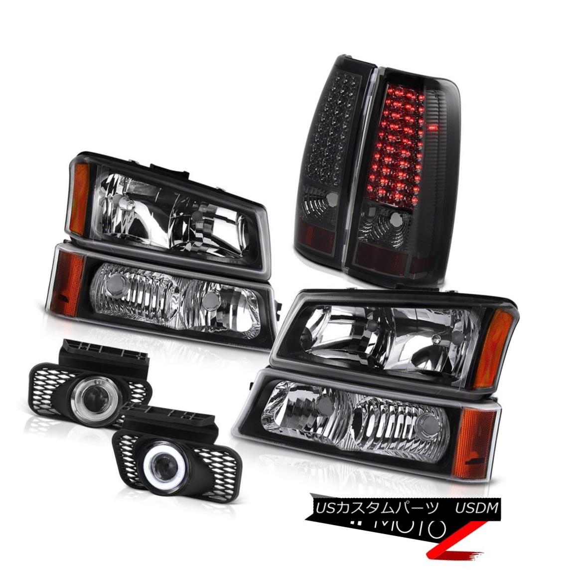 ヘッドライト Black Headlights Parking Lights Tail LED Switch Relay Fog Lights Silverado LTZ ブラックヘッドライトパーキングライトテールLEDスイッチリレーフォグライトSilverado LTZ 【並行輸入品】