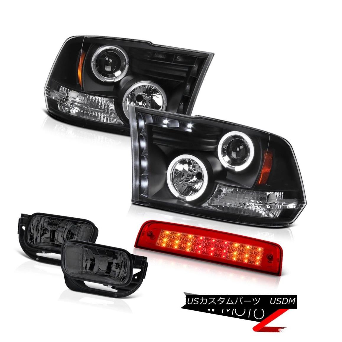 ヘッドライト 2009-2013 Ram 1500 6.7L Roof Brake Light Dark Smoke Fog Lights Headlights LED 2009-2013ラム1500 6.7LルーフブレーキライトダークスモークフォグライトヘッドライトLED 【並行輸入品】