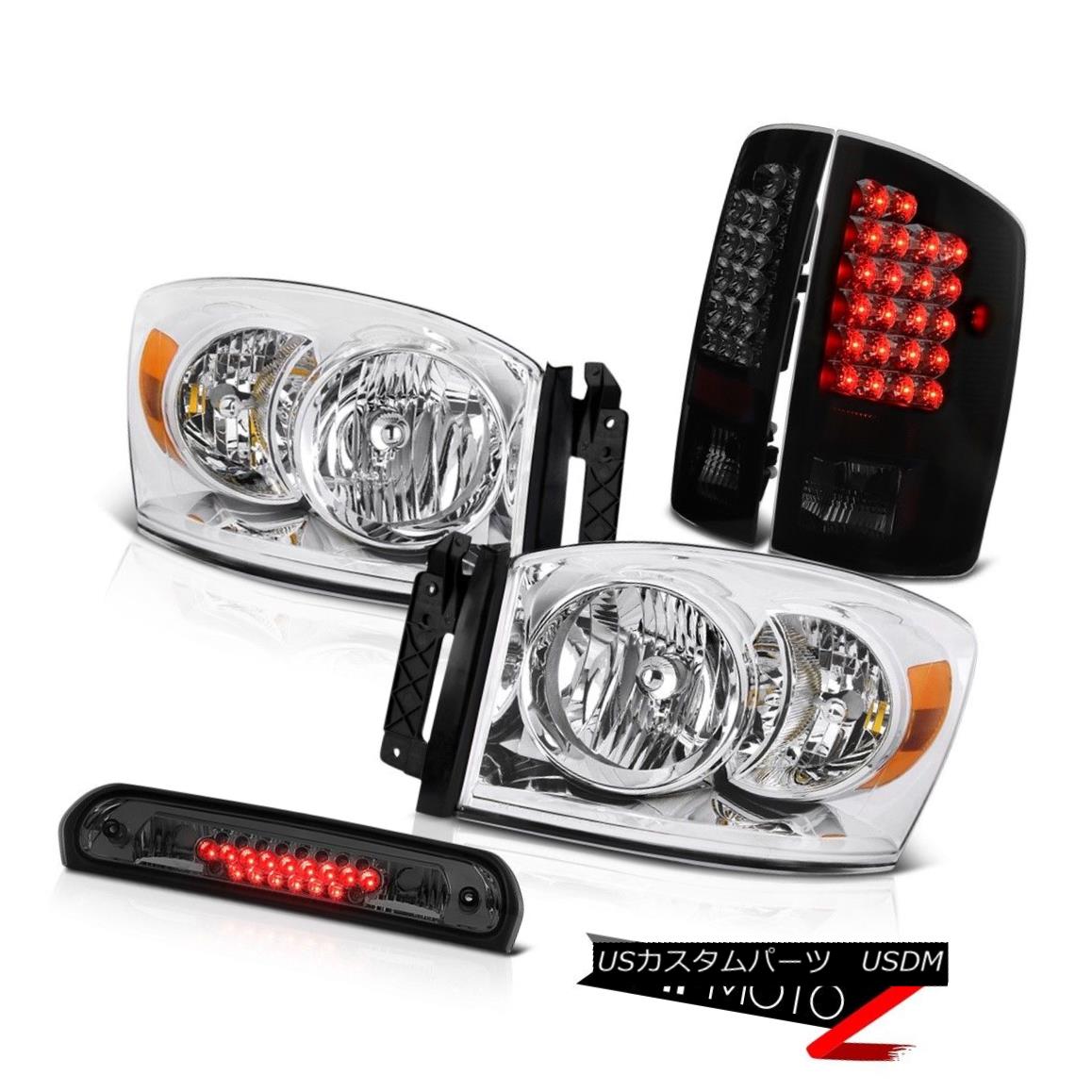 ヘッドライト 2006 Dodge Ram PowerTech Crystal Clear Headlamps LED Tail Lights Lamps Smoke 3rd 2006 Dodge Ram PowerTechクリスタルクリアヘッドランプLEDテールライトランプSmoke 3rd 【並行輸入品】 59,653円