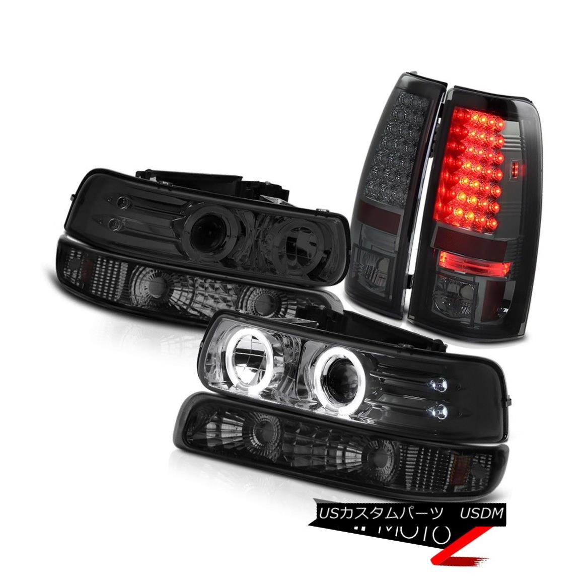 ヘッドライト 99 00 01 02 Silverado LED Tinted Headlights Turn Signal Bumper Smoke Tail Light 99 00 01 02 Silverado LED Tintedヘッドライトターンシグナルバンパー煙テールライト 【並行輸入品】