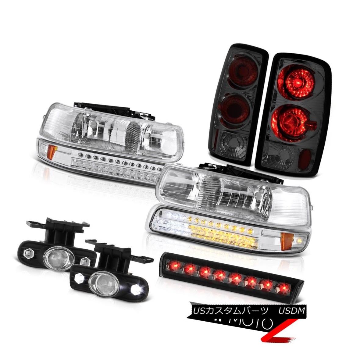 ヘッドライト 2000-2006 Suburban 1500 LT Roof brake lamp euro clear fog lamps tail Headlamps 2000-2006郊外1500 LTルーフブレーキランプユーロクリアフォグランプテールヘッドランプ 【並行輸入品】
