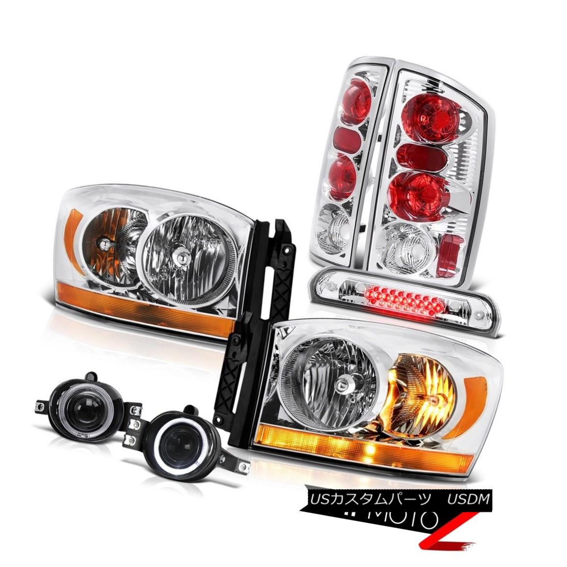 ヘッドライト 2006 Ram 3.7L Crystal Clear Headlamps Fog Lamps Roof Brake Lamp Taillights Euro 2006 Ram 3.7Lクリスタルクリアヘッドランプフォグランプルーフブレーキランプテールライトユーロ 【並行輸入品】