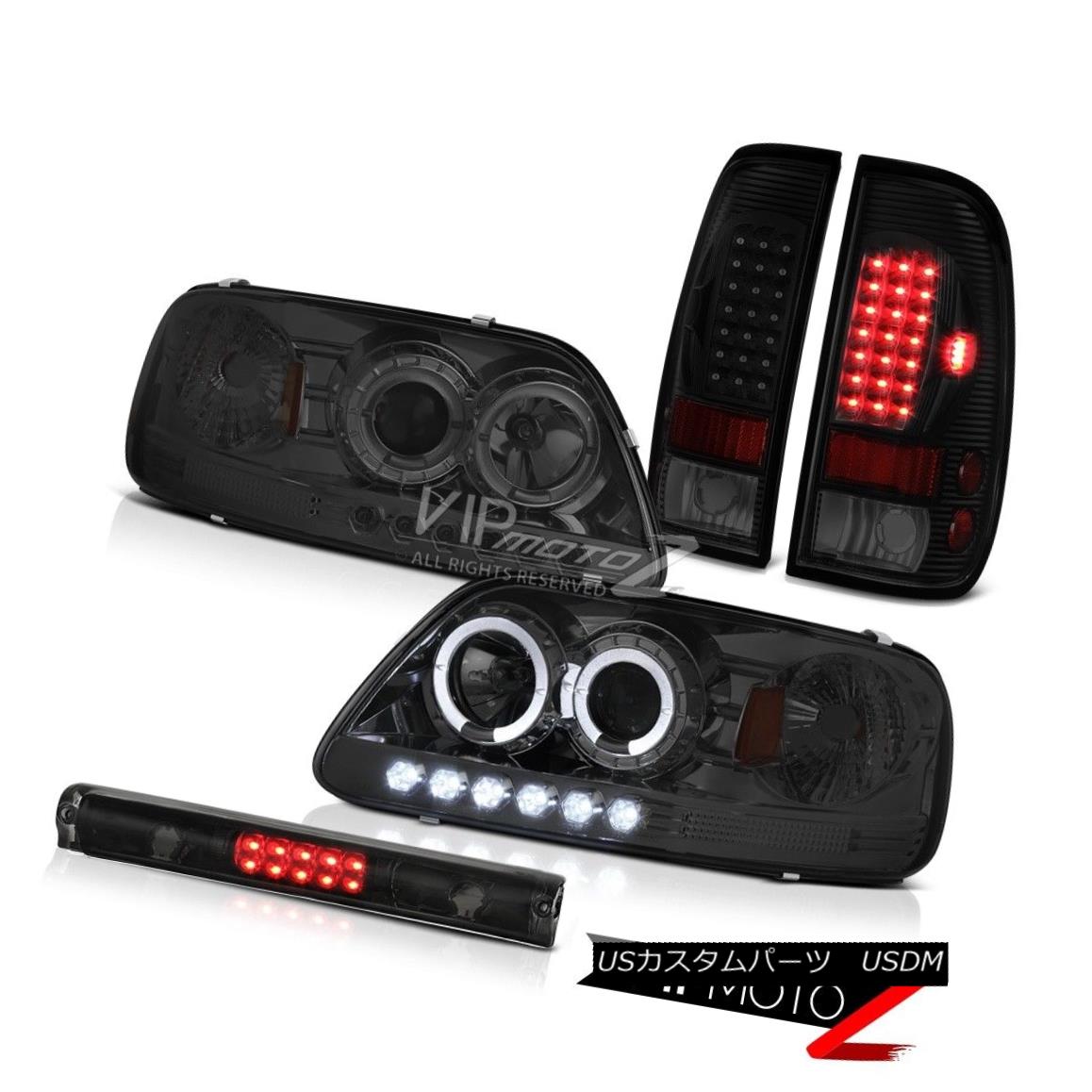 ヘッドライト 1997-2003 F150 Lariat Roof Brake Light Smoke Tinted Tail Lights Headlights LED 1997-2003 F150 LariatルーフブレーキライトスモークテールテールライトヘッドライトLED 【並行輸入品】