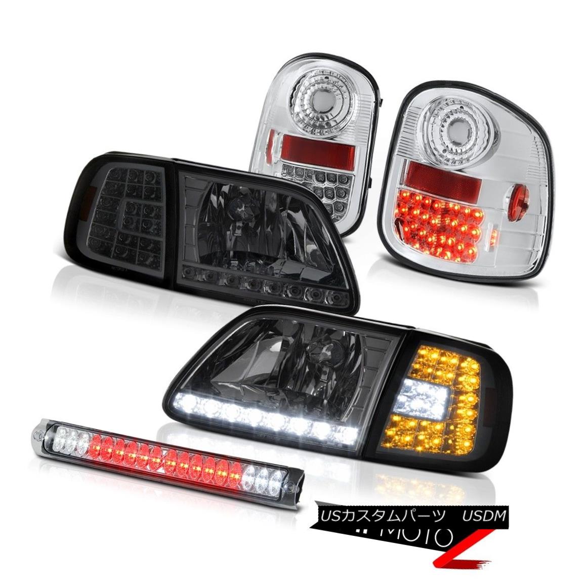 ヘッドライト Corner SMD DRL Headlights Clear LED Taillights Brake 1997-2003 F150 Flareside XL コーナーSMD DRLヘッドライトクリアLEDテールライトブレーキ1997-2003 F150 Flareside XL 【並行輸入品】