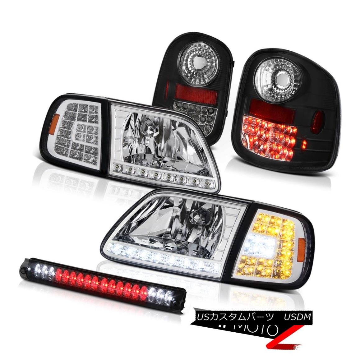 ヘッドライト Corner DRL Headlamps LED Bulbs Tail Lamps High Stop Smoke 1997-2003 F150 Lariat コーナーDRLヘッドライトLED電球テールランプハイストップスモーク1997-2003 F150 Lariat 【並行輸入品】