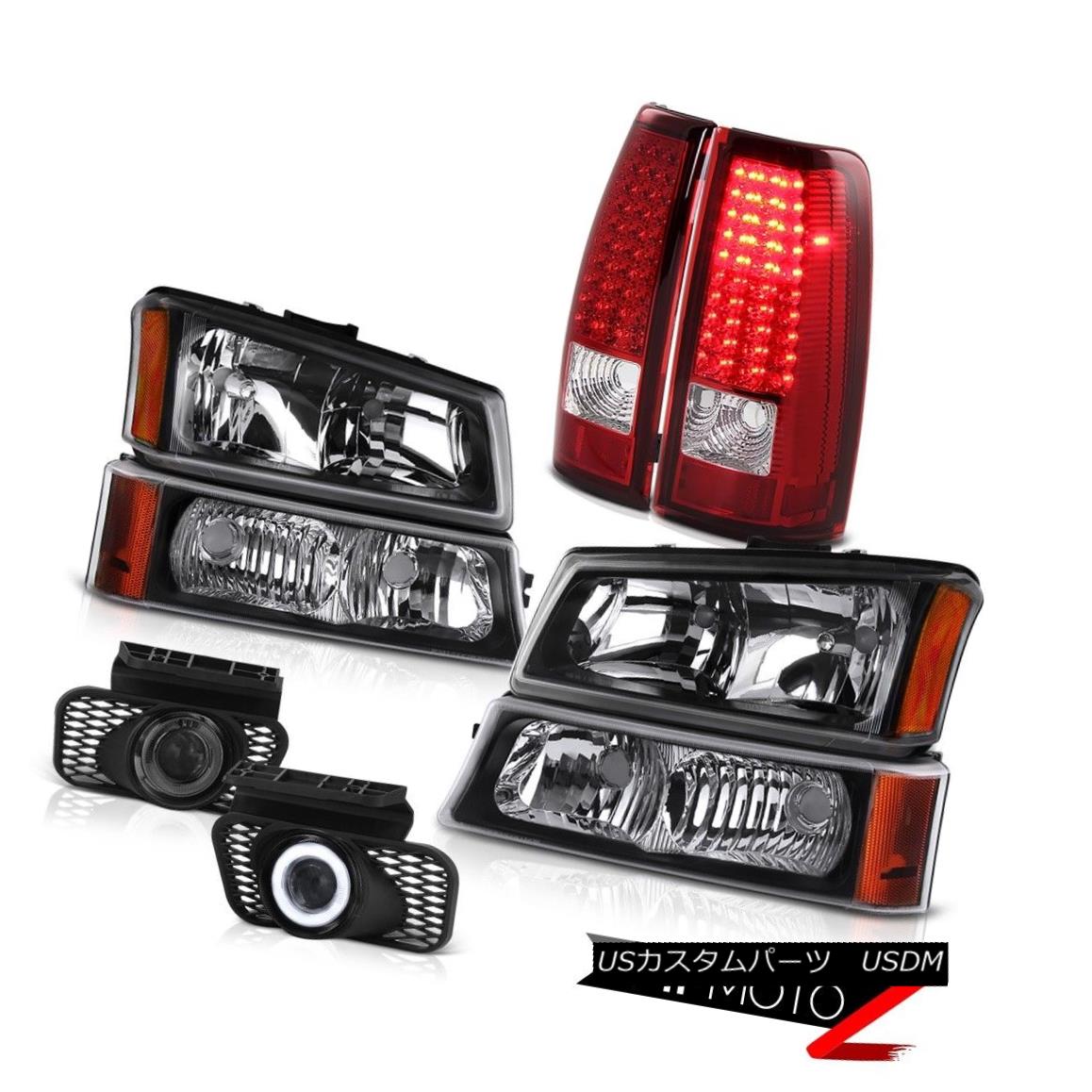 ヘッドライト Crystal Black Headlight Bumper Light Chrome LED Foglamp 03 04 05 06 Silverado LS クリスタルブラックヘッドライトバンパーライトクロームLED Foglamp 03 04 05 06 Silverado LS 【並行輸入品】