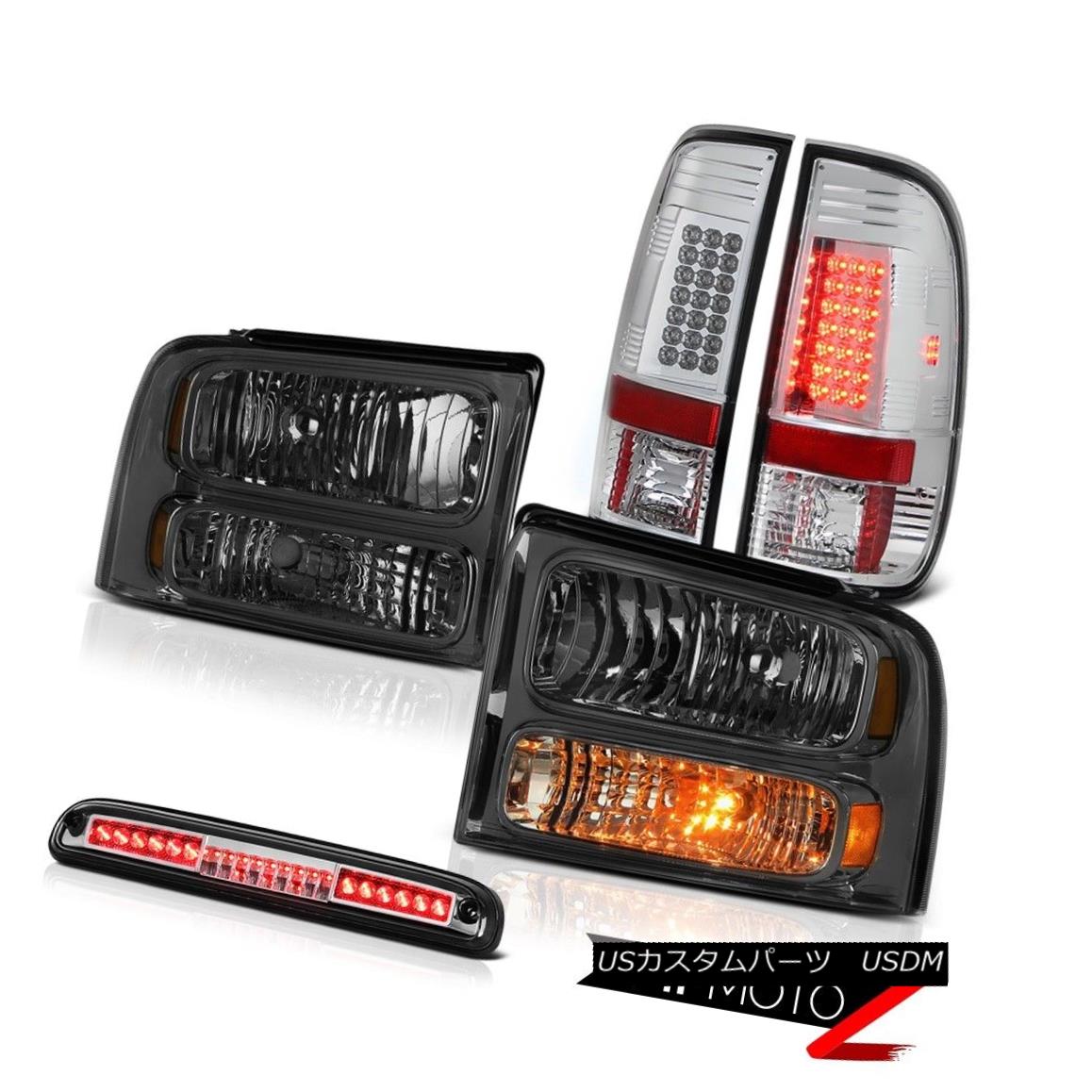 ヘッドライト 2005 2006 2007 Ford F250 SD Crystal Headlamps Chrome LED Taillights Roof Stop 2005 2006 2007 Ford F250 SDクリスタルヘッドランプクロームLED曇り屋根停止 【並行輸入品】