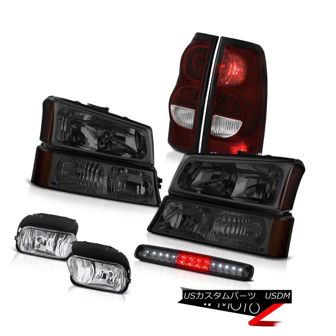 ヘッドライト 03-06 Silverado 2500Hd Roof Cab Lamp Fog Lamps Smoked Red Tail Bumper Headlamps 03-06 Silverado 2500Hd屋根キャビンランプフォグランプスモークレッドテールバンパーヘッドランプ 【並行輸入品】