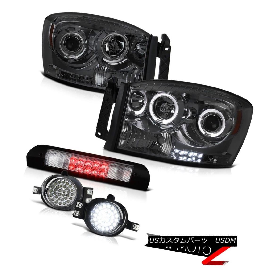 ヘッドライト Headlight Projector Angel Eye LED Driving Fog Brake Cargo 2007-08 Dodge Ram 1500 ヘッドライトプロジェクターエンジェルアイLEDドライビングフォグブレーキカーゴ2007-08ダッジラム1500 【並行輸入品】