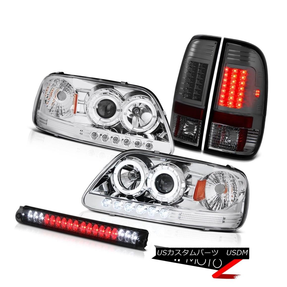 ヘッドライト Chrome Halo LED Headlights 97-03 F150 SVT Bulbs Tail Light Roof Brake Lamps Tint クロームハローLEDヘッドライト97-03 F150 SVT球根テールライトルーフブレーキランプ色合い 【並行輸入品】