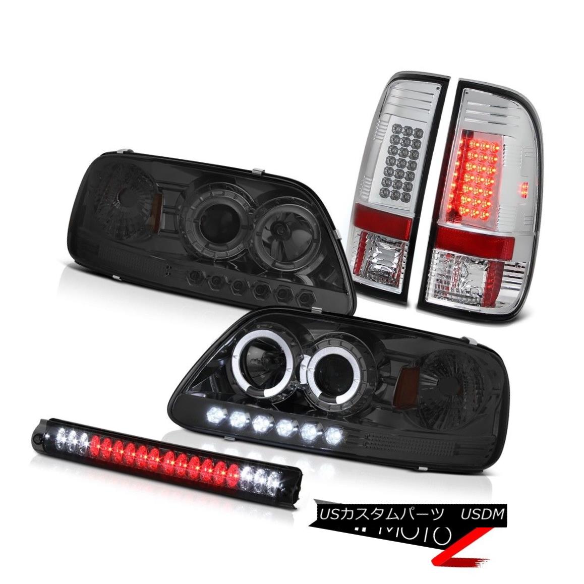 ヘッドライト 1997-2003 FORD F150 Smoke Headlight Halo Bright LED Tail Lights Brake Cargo Lamp 1997-2003フォードF150煙ヘッドライトハローブライトLEDテールライトブレーキカーゴランプ 【並行輸入品】