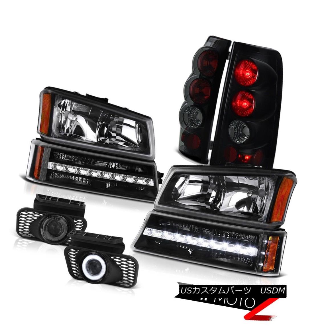 ヘッドライト 03 04 05 06 Silverado Fog lamps smoke tinted tail black parking light Headlamps 03 04 05 06シルバラードのフォグランプは、尾を黒く塗りつぶしたテールランプのヘッドランプ 【並行輸入品】