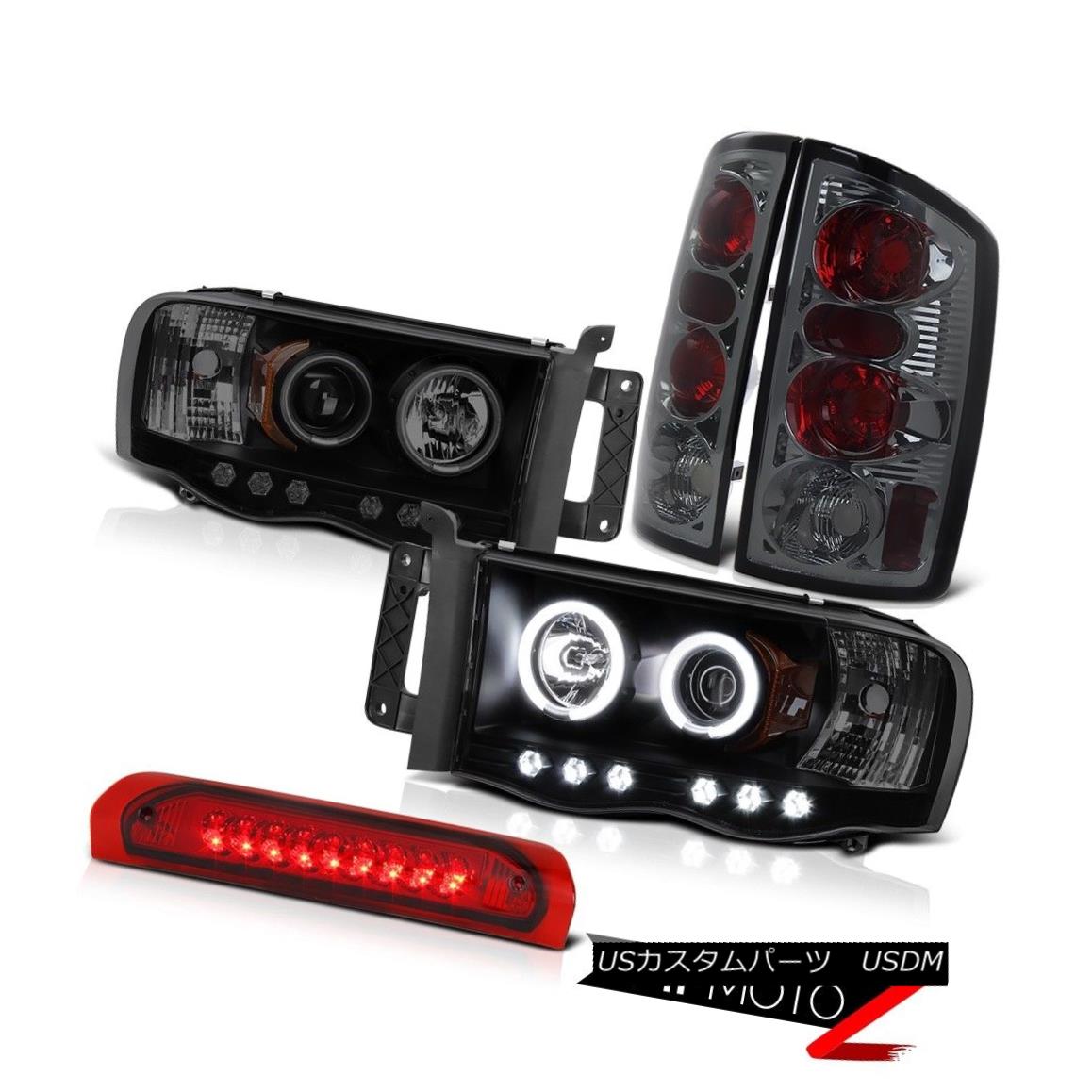 ヘッドライト 02-05 Ram SRT-10 8.3L SLT Smoke CCFL Halo Headlight Rear Brake Lamp High Stop 02-05ラムSRT-10 8.3L SLT煙CCFLハローヘッドライトリアブレーキランプハイストップ 【並行輸入品】