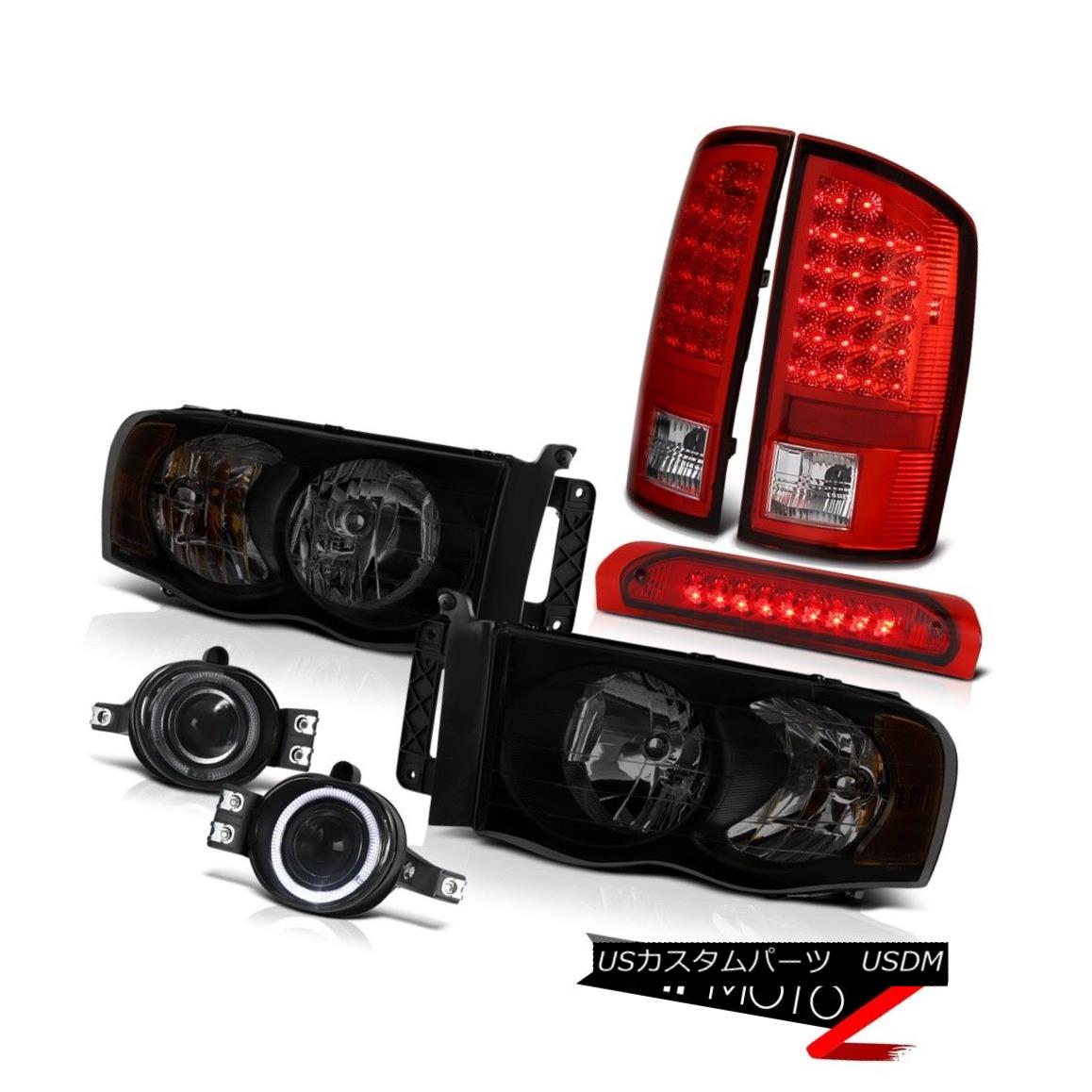 ヘッドライト 02-05 Dodge Ram 1500 2500 5.7L Headlamps Foglights High Stop Light Taillamps LED 02-05 Dodge Ram 1500 2500 5.7LヘッドランプFoglightsハイストップライトトライアングルLED 【並行輸入品】
