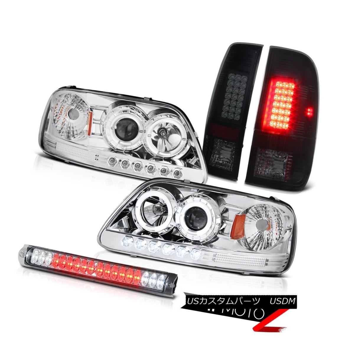ヘッドライト Headlight Halo DRL LED Tail Lights Bulbs Brake Light Chrome F150 Lightning 97-03 ヘッドライトハローDRL LEDテールライト電球ブレーキライトクロームF150ライトニング97-03 【並行輸入品】