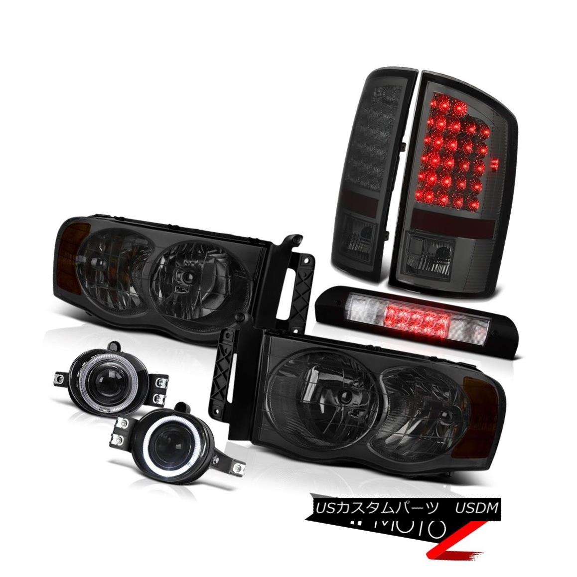 ヘッドライト PAIR Smoke Headlights LED Brake Lights Foglights High Stop 2002-2005 Dodge Ram PAIR SmokeヘッドライトLEDブレーキライトFoglights High Stop 2002-2005 Dodge Ram 【並行輸入品】