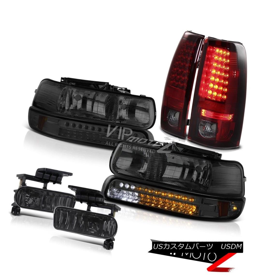 ヘッドライト 99-2002 Chevy Silverado 2500HD Bumper LED Headlights Bulbs Tail Lights Foglights 99-2002シボレーシルバラード2500HDバンパーLEDヘッドライト電球テールライトフォグライト 【並行輸入品】