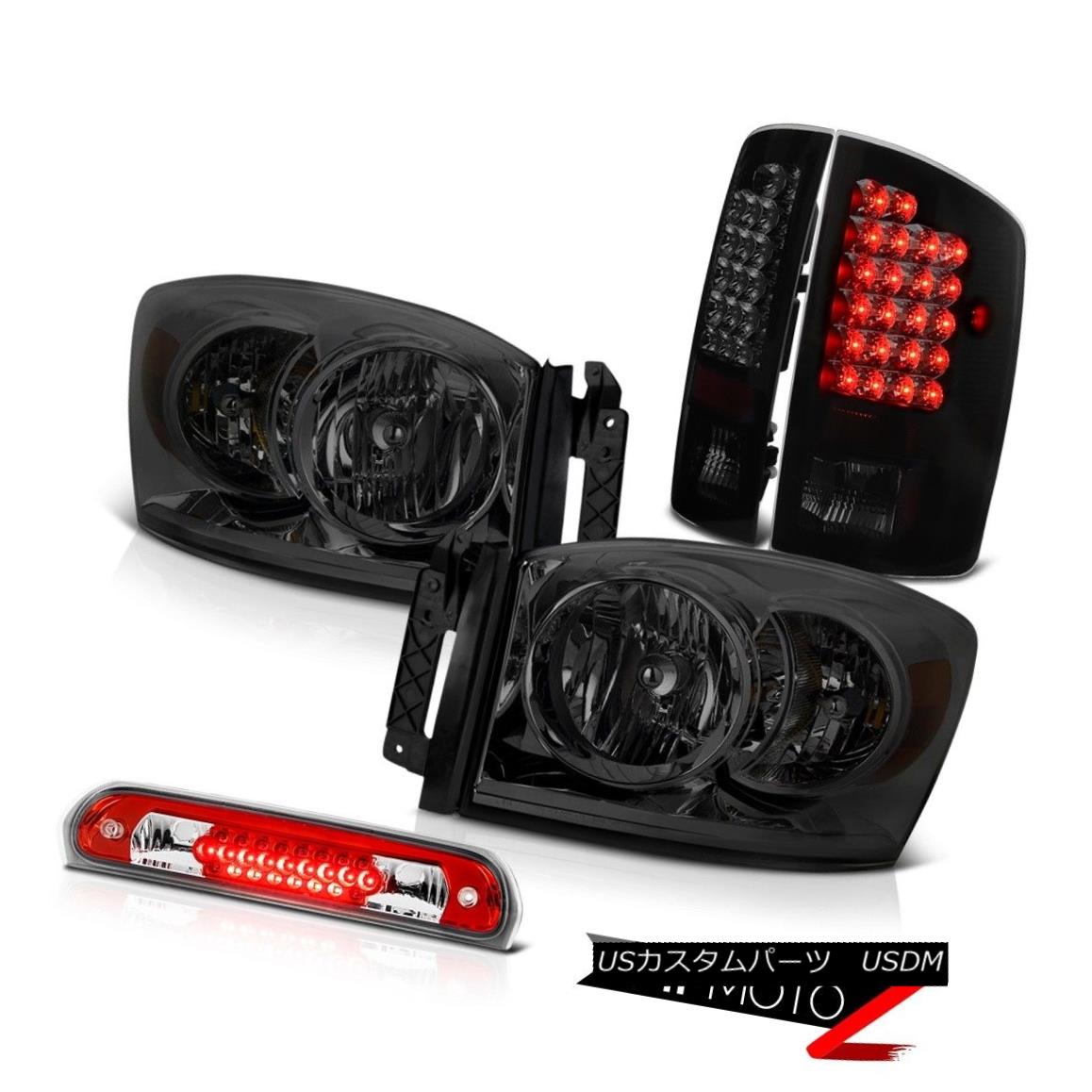 ヘッドライト 2006 Dodge Ram WS Dark Smoke Headlamps Tinted LED Tail Lights Roof Brake Cargo 2006ダッジ・ラムWSダーク・スモーク・ヘッドランプLEDテール・ライトルーフ・ブレーキ・カーゴ 【並行輸入品】