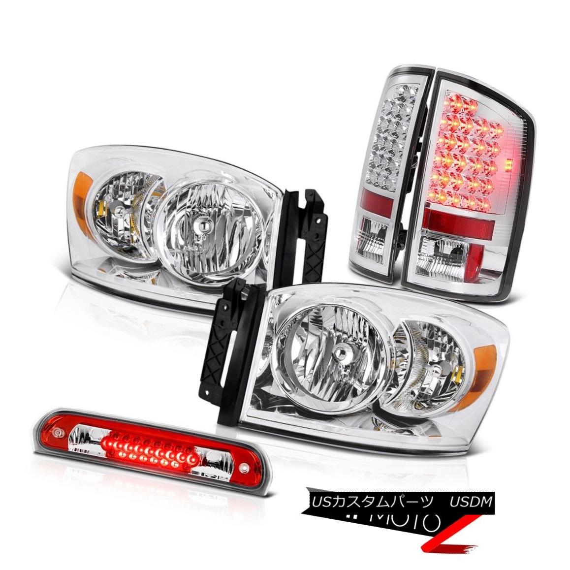 ヘッドライト 2006 Dodge Ram 1500 Chrome Headlights BRIGHTEST LED Tail Lights High Brake Cargo 2006 Dodge Ram 1500クロームヘッドライトBRIGHTEST LEDテールライトハイブレーキキャロ 【並行輸入品】