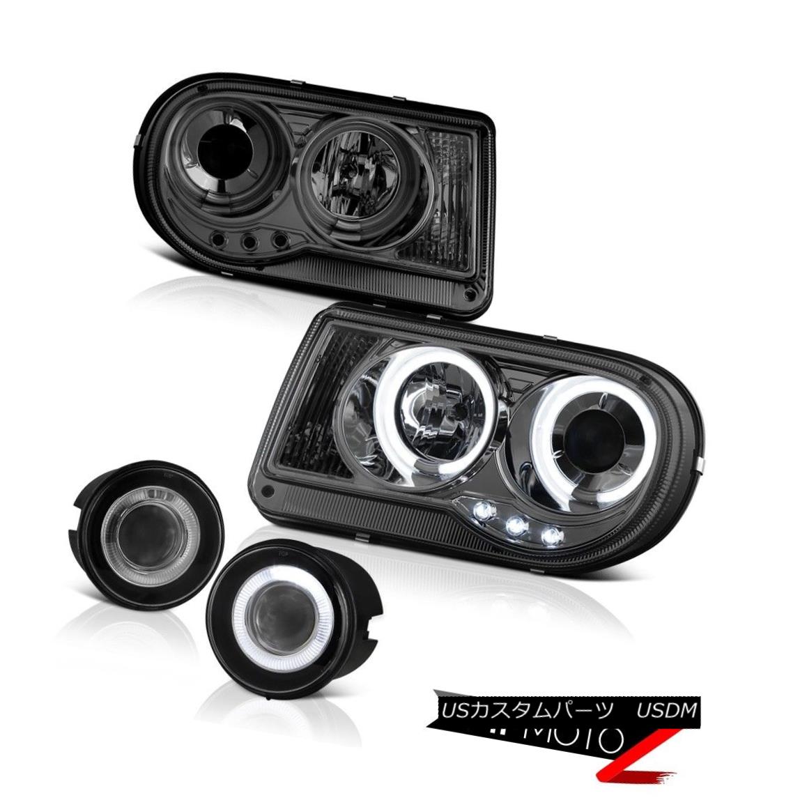 ヘッドライト 2005 2006 2007 Chrysler 300C 5.7 Projector CCFL Angel Eye Headlamps Halo Foglamp 2005年2006年2007年Chrysler 300C 5.7プロジェクターCCFL Angel EyeヘッドランプHalo Foglamp 【並行輸入品】