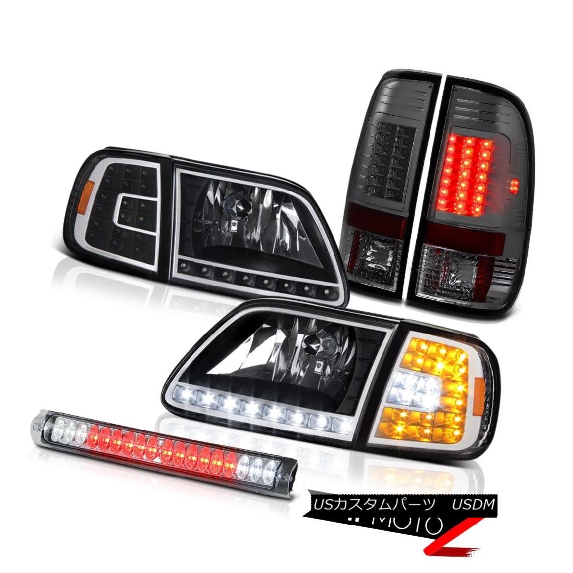 ヘッドライト 97 98 99 00 01 02 03 F150 5.4L Black LED Parking Headlights Tail Light Roof Stop 97 98 99 00 01 02 03 F150 5.4LブラックLEDパーキングヘッドライトテールライトルーフストップ 【並行輸入品】