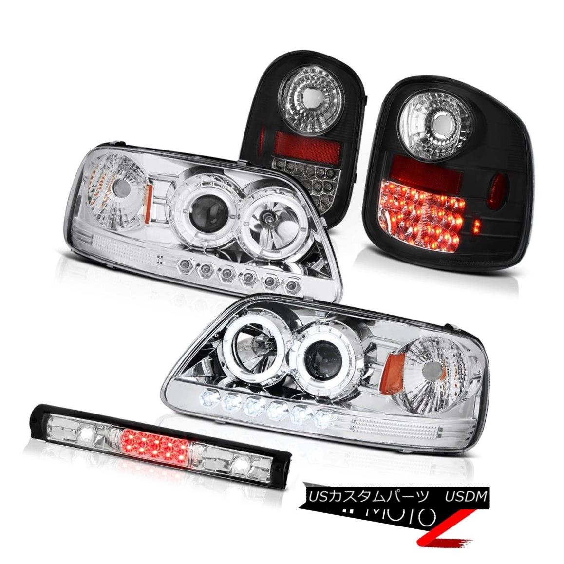 ヘッドライト Halo Headlights L.E.D Rear Tail Lights 3rd Brake LED 97-03 F150 Flareside 4.6L ハローヘッドライトL.E.Dリアテールライト第3ブレーキLED 97-03 F150フラレージド4.6L 【並行輸入品】