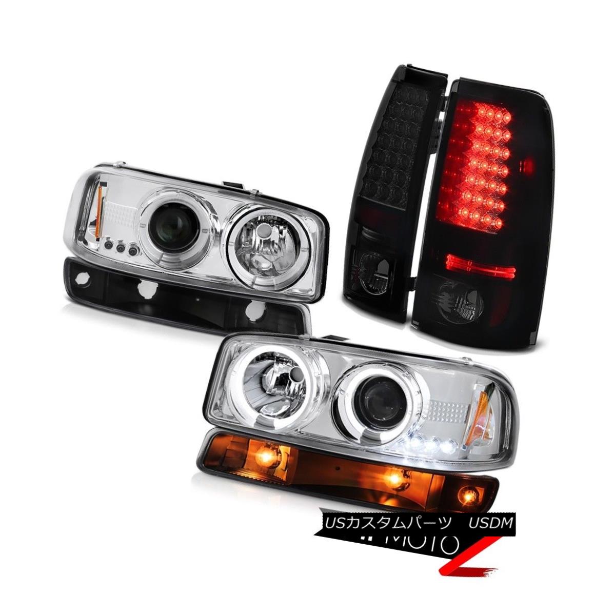 ヘッドライト 99-06 Sierra SLT Taillamps nighthawk black parking light crystal clear headlamps 99-06 Sierra SLT Taillampsナイトホークブラックパーキングライトクリスタルクリアヘッドランプ 【並行輸入品】