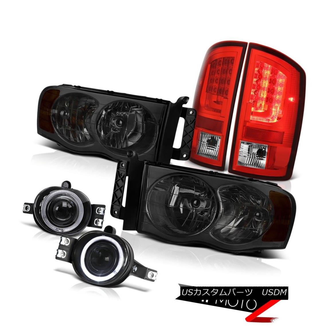 ヘッドライト 2002-2005 Dodge Ram 1500 SLT Taillights Smokey Headlights Clear Chrome Foglights 2002-2005 Dodge Ram 1500 SLTテールライトスモークヘッドライトクリアクロームフォグライト 【並行輸入品】