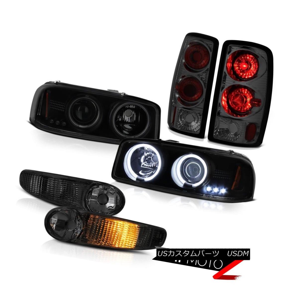 ヘッドライト 2001-2006 GMC Yukon Denali 5.3L Dark Smoke Parking Lamp Taillamps CCFL Headlamps 2001-2006 GMC Yukon Denali 5.3LダークスモークパーキングランプタイルランプCCFLヘッドランプ 【並行輸入品】