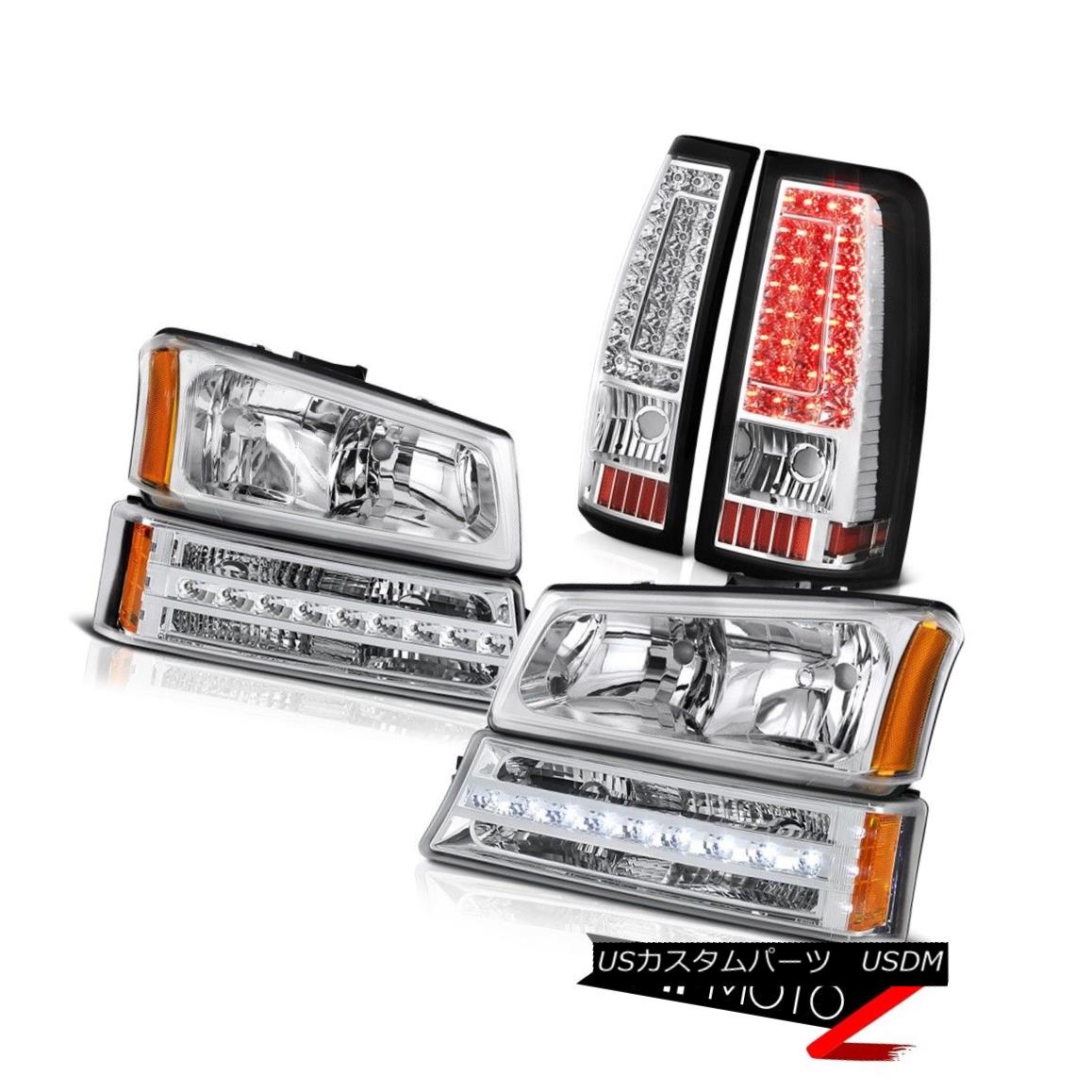 ヘッドライト 03 04 05 06 Silverado 2500Hd Clear Chrome Parking Brake Lights Light Headlights 03 04 05 06 Silverado 2500Hdクリアクロームパーキングブレーキライトライトヘッドライト 【並行輸入品】