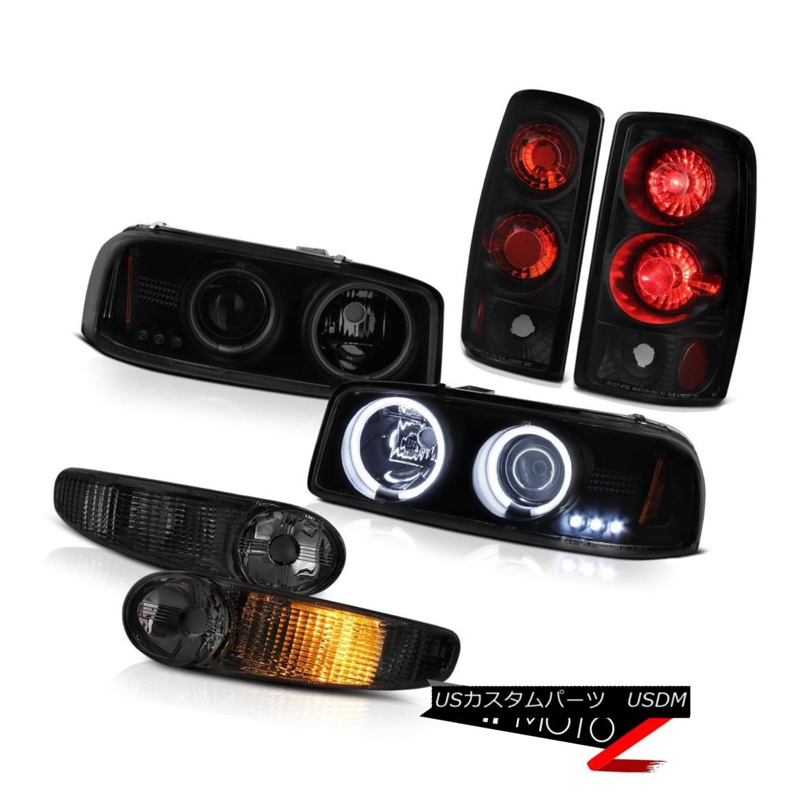 ヘッドライト 2001-2006 Yukon Denali 5.3L Bumper Lamp Tail Lamps Smoke Tinted CCFL Headlamps 2001-2006ユーコンデナリ5.3Lバンパーランプテールランプ煙がかったCCFLヘッドランプ 【並行輸入品】