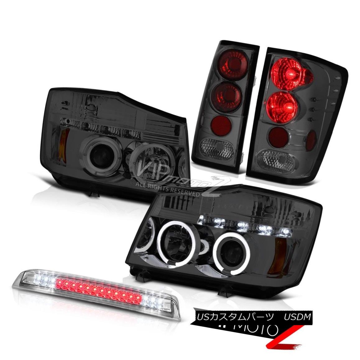 ヘッドライト Projector Smoke Headlights Taillights Clear LED 3rd Brake For 2004-2015 Titan XE プロジェクター煙ライトヘッドライトテールランプクリアLED第3ブレーキ2004-2015タイタンXE 【並行輸入品】