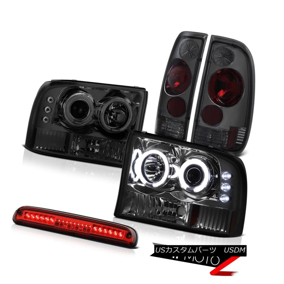 ヘッドライト 99-04 F350 XL Projector CCFL RingHeadlamps Rear Signal TailLight Brake LED Red 99-04 F350 XLプロジェクターCCFLリングヘッドランプリアシグナルテールライトブレーキLEDレッド 【並行輸入品】