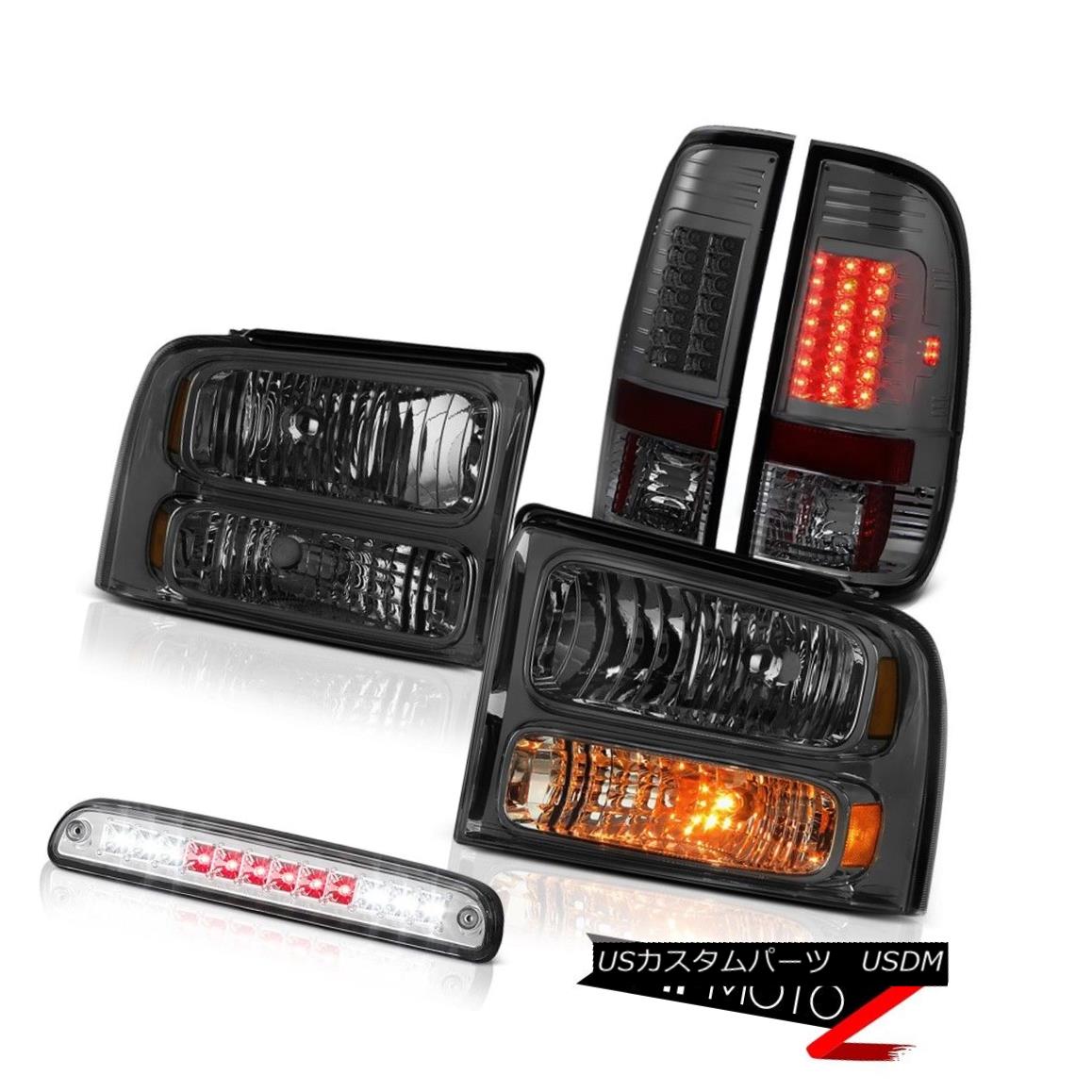 ヘッドライト 2005-2007 F350 Highline Crystal Tinted Headlights LED Tail Lights High Brake 2005-2007 F350ハイライトクリスタルティントヘッドライトLEDテールライトハイブレーキ 【並行輸入品】