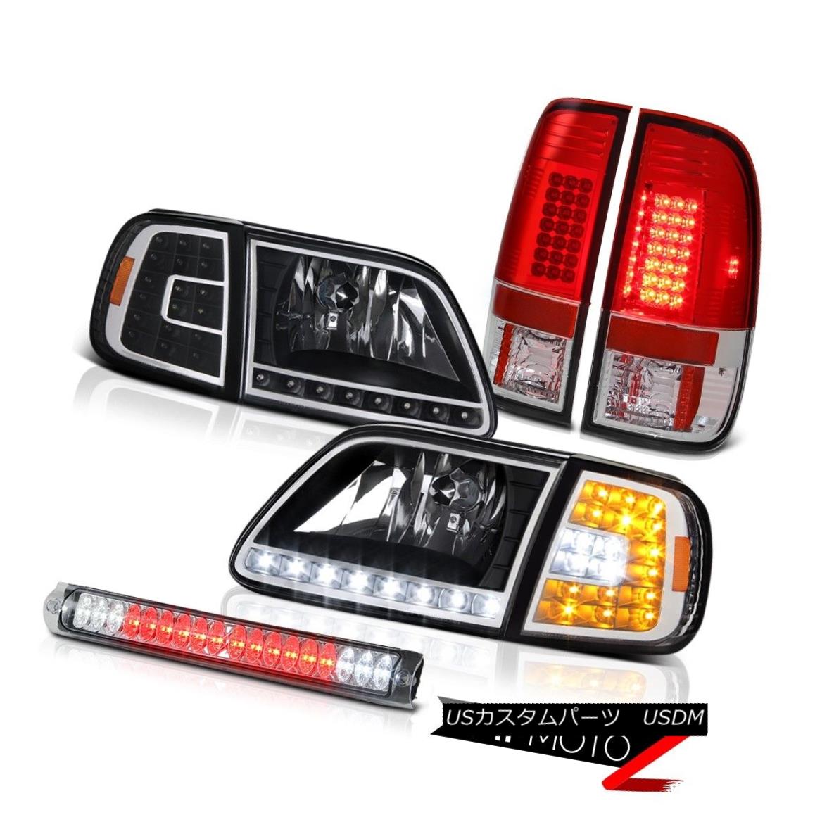 ヘッドライト 97 98 99 00 01 02 03 F150 5.4 LED Corner Headlights Red Tail High Stop Clear 97 98 99 00 01 02 03 F150 5.4 LEDコーナーヘッドライト赤テールハイストップクリア 【並行輸入品】
