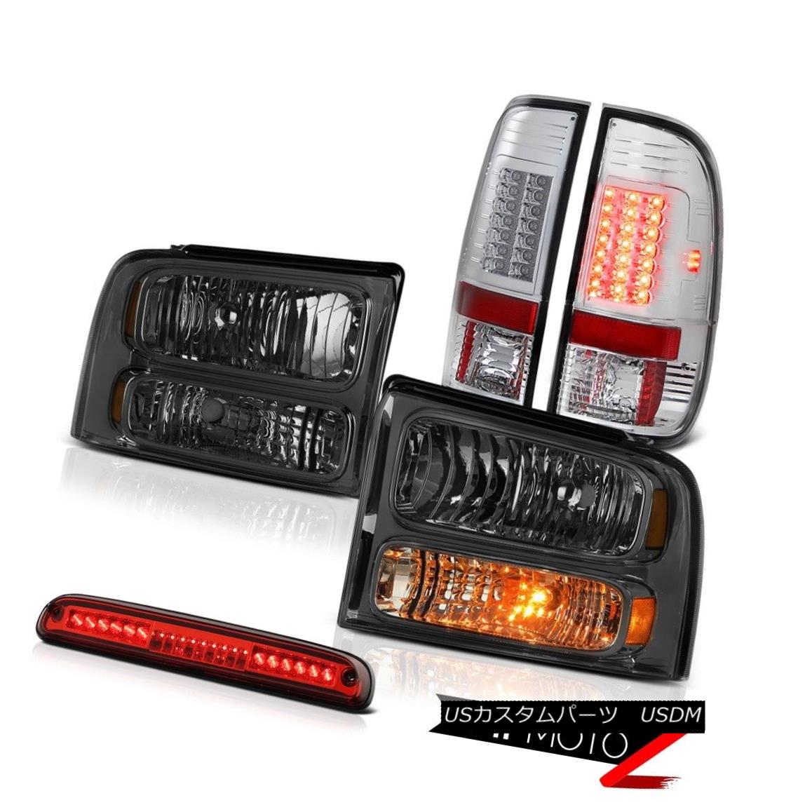 ヘッドライト 2005-2007 F350 Highline Front Crystal Headlights Bright Taillight Red 3rd Brake 2005-2007 F350ハイラインフロントクリスタルヘッドライトブライトテールライトレッド第3ブレーキ 【並行輸入品】