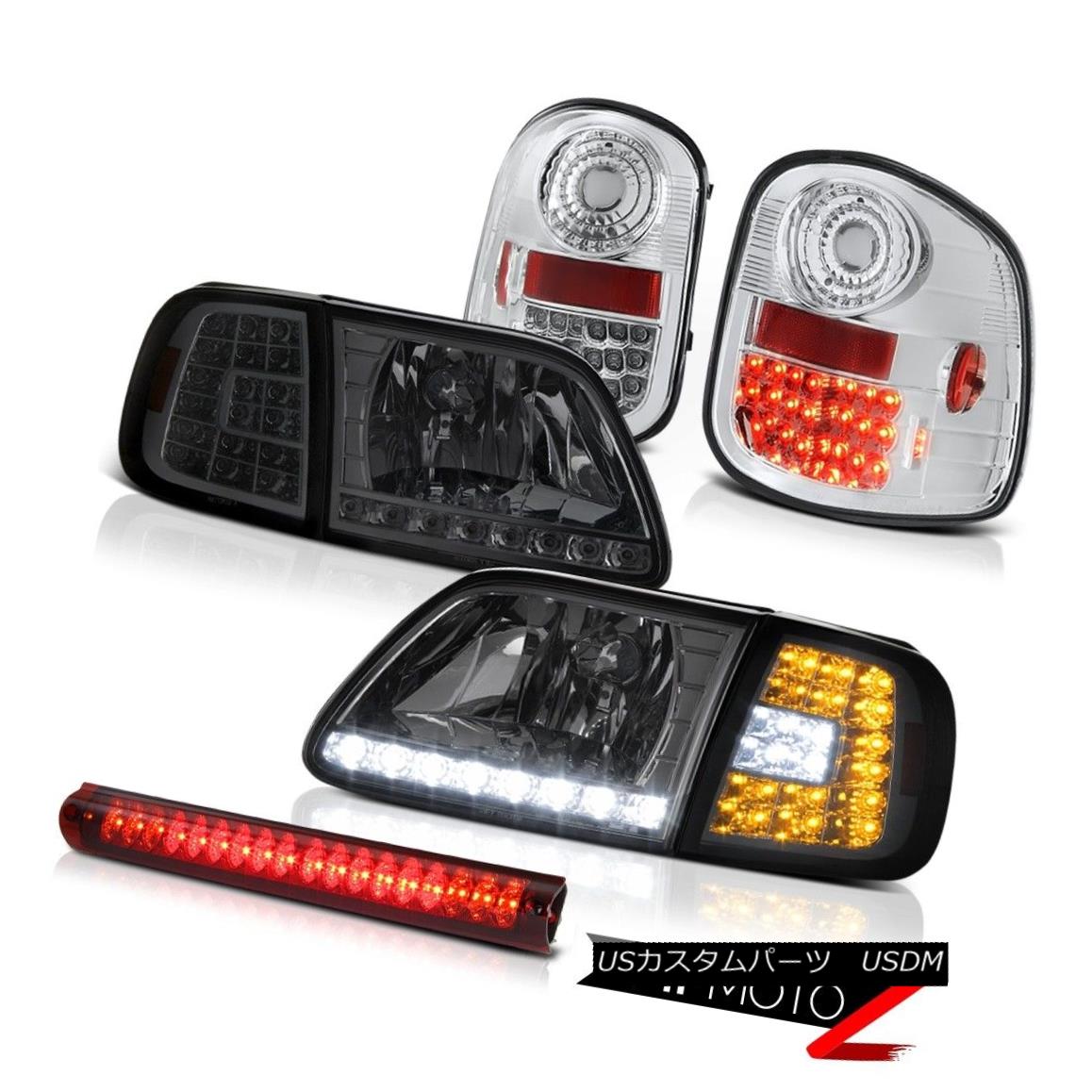ヘッドライト Smoke LED Corner Headlights Chrome Taillights Brake 1997-2003 F150 Flareside SVT スモークLEDコーナーヘッドライトクロームティアライクスブレーキ1997-2003 F150 Flareside SVT 【並行輸入品】