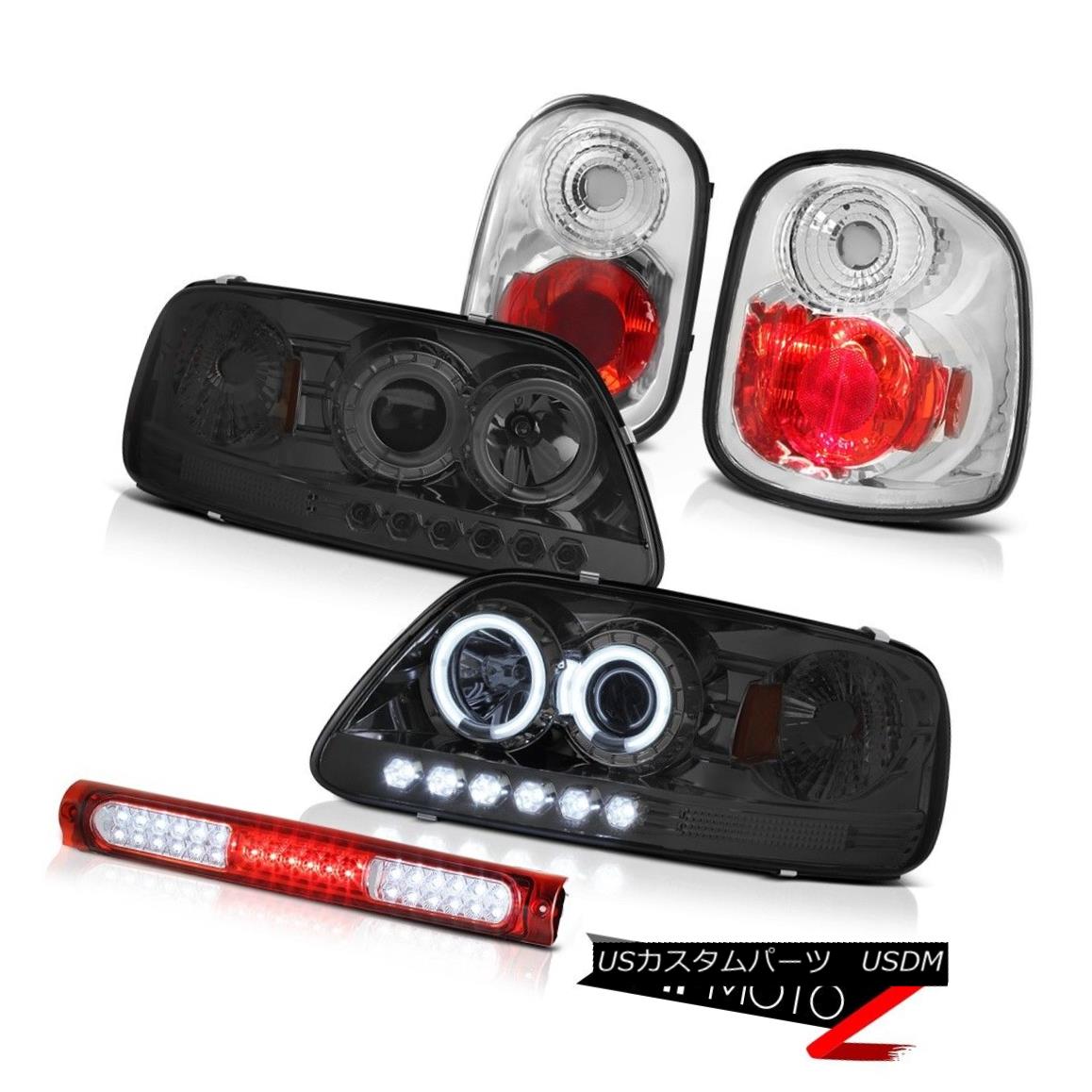 ヘッドライト Smoke CCFL Ring Headlights Rear Signal Brake Light LED 97-00 Ford F150 Flareside 煙CCFLリングヘッドライトリアシグナルブレーキライトLED 97-00 Ford F150 Flareside 【並行輸入品】
