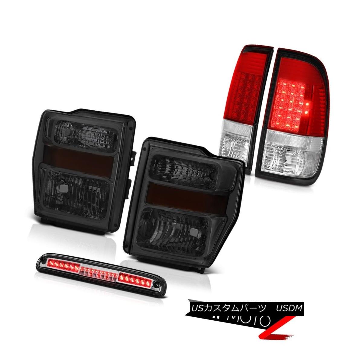 ヘッドライト 08-10 F350 XL Diamond Cut Replacement Headlights LED Tail Light High Stop Chrome 08-10 F350 XLダイヤモンドカット交換ヘッドライトLEDテールライトハイストップクローム 【並行輸入品】