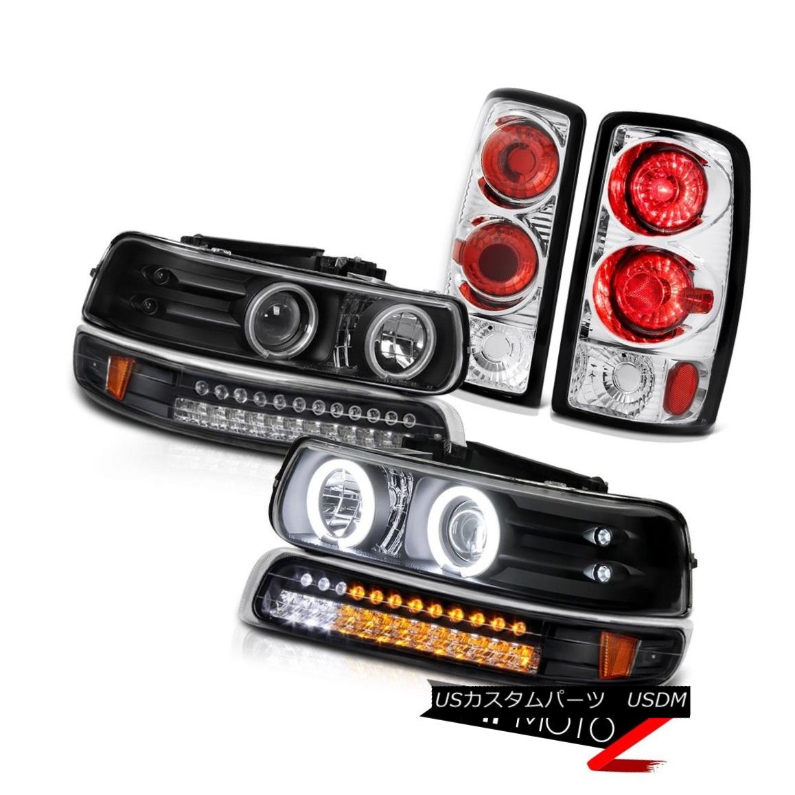 ヘッドライト CCFL Angel Eye Headlights LED Bumper Rear Signal Brake Lights 01-06 Suburban Z71 CCFLエンジェルアイヘッドライトLEDバンパーリアシグナルブレーキライト01-06郊外Z71 【並行輸入品】 59,653円