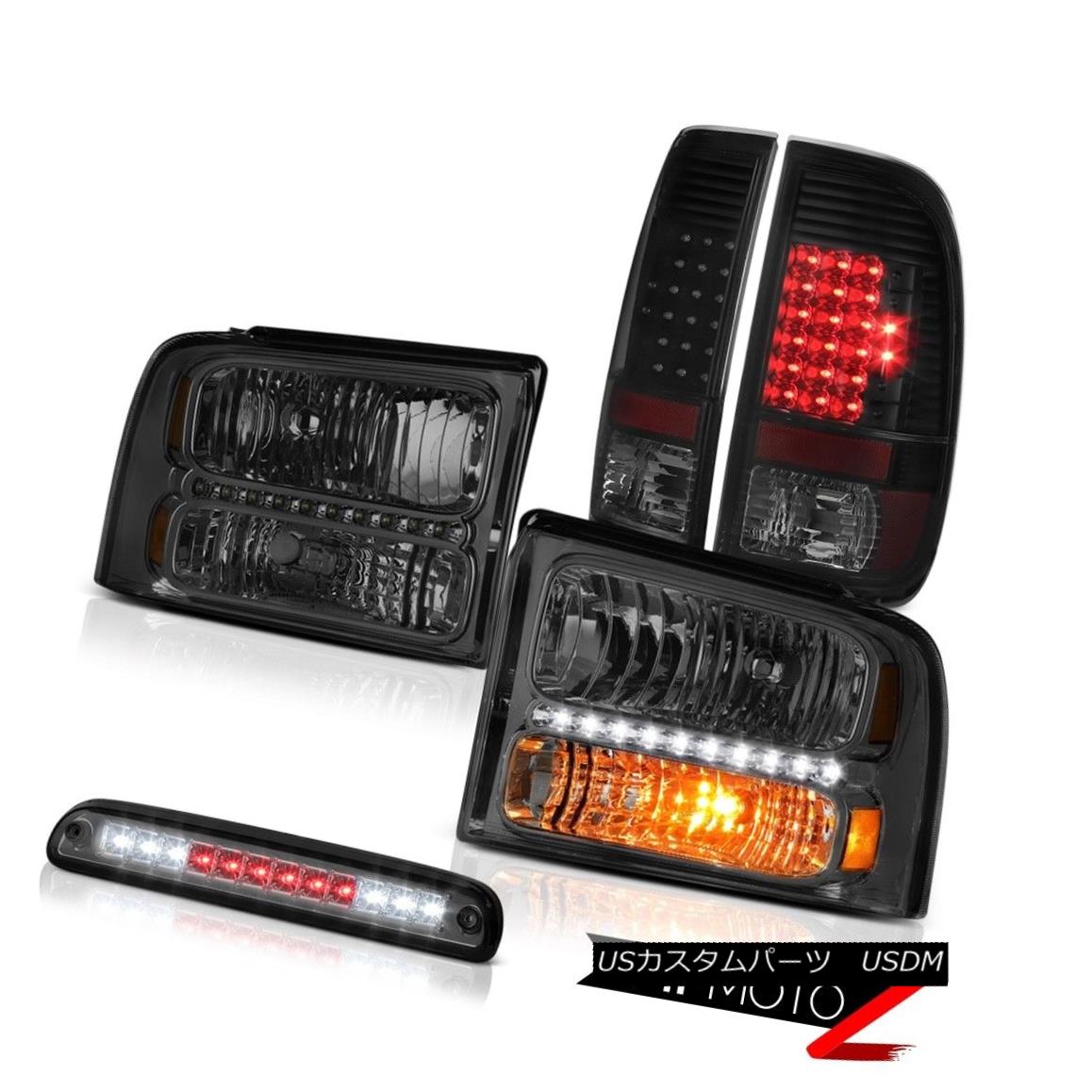 ヘッドライト 2005 2006 2007 Ford F250 XL PAIR Smoke Headlights LED Brake Lamps Roof Tinted 2005年2006 2007 Ford F250 XL PAIRスモークヘッドライトLEDブレーキランプ屋根の色づけ 【並行輸入品】