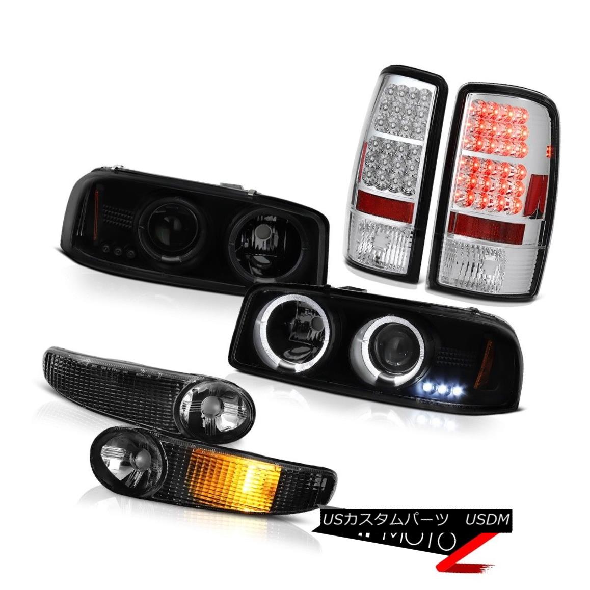 ヘッドライト Sinister Black Headlight Halo Bumper LED Tail Lights 00 01 02 03 04 Yukon Denali Sinister BlackヘッドライトHalo Bumper LEDテールライト00 01 02 03 04 Yukon Denali 【並行輸入品】